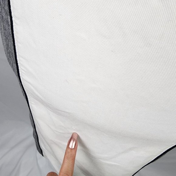 White House Black Market White Gray Black Sleeveless Knee Length Dress - 0 - Picture 8 of 12